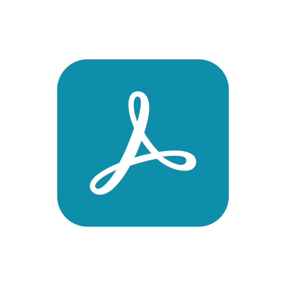 Adobe Acrobat Scan Icon, App Logo Editable Premium Social Media Design for Digital Download vector