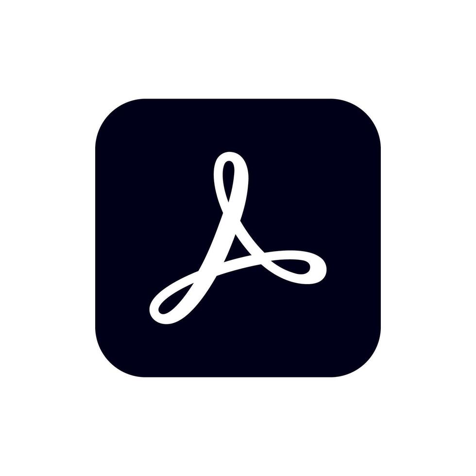 Adobe Acrobat Classic Icon, App Logo Editable Premium Social Media Design for Digital Download vector