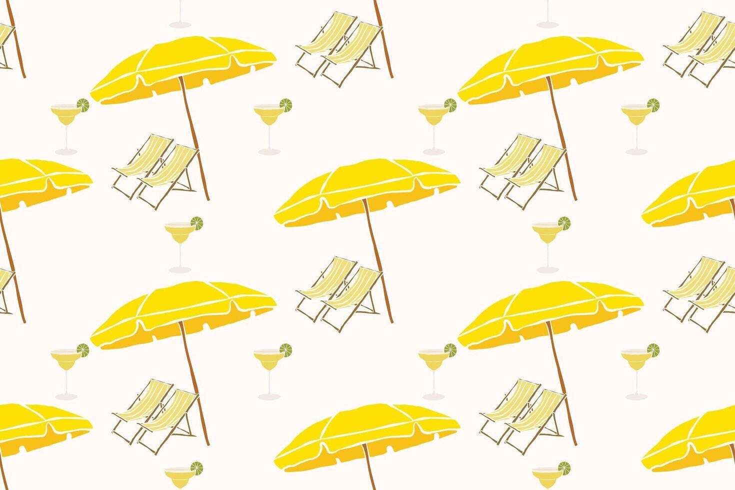 Summer pattern, Hawaii, beach, colorful, seamless pattern, hand drawn, suitable for printing fabric, table decoration, wall, beach shirt or even packaging v5. vector