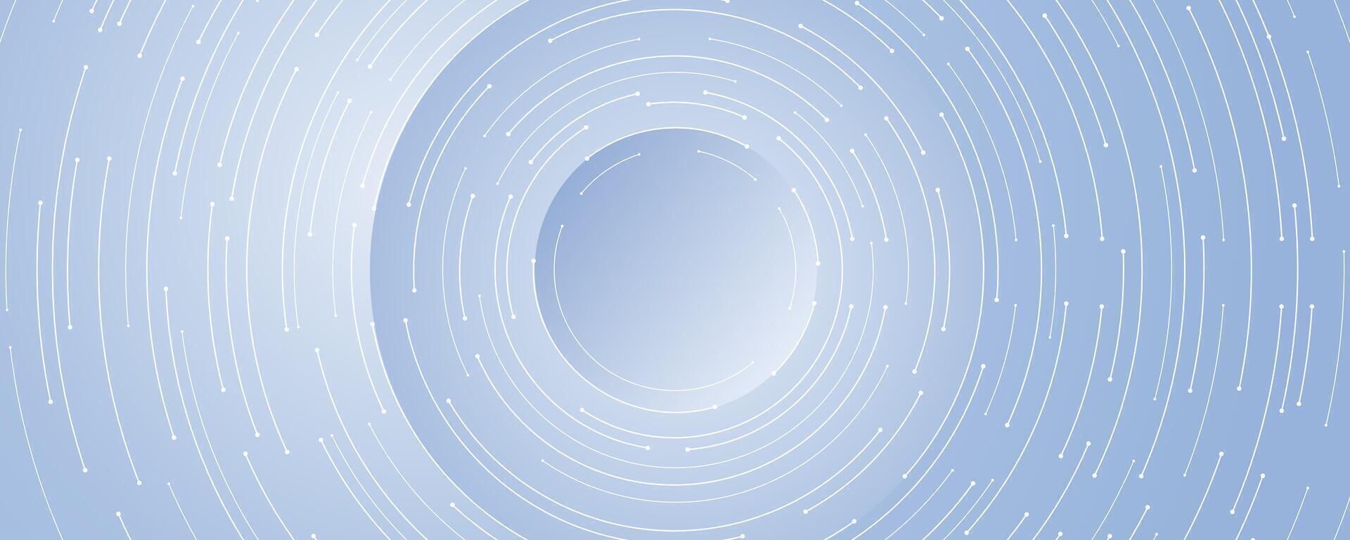 Elegant circular circuit design element vector