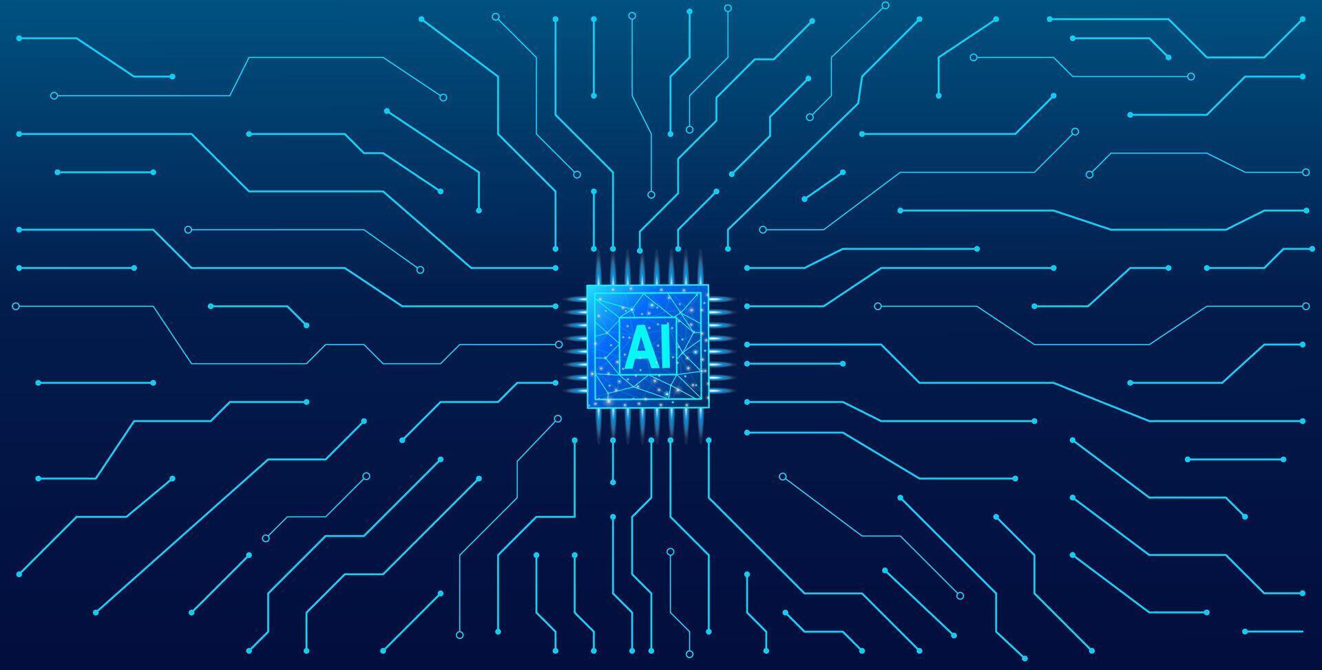 Abstract technological background with circuit lines vector