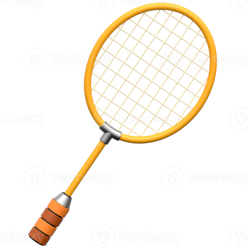3D Badminton Racket Icon png