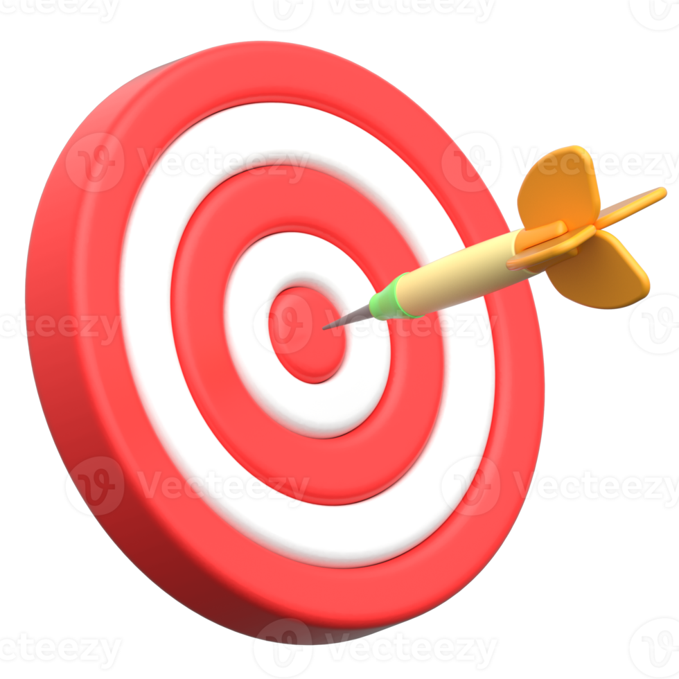 3D Dartboard and Target Icon png