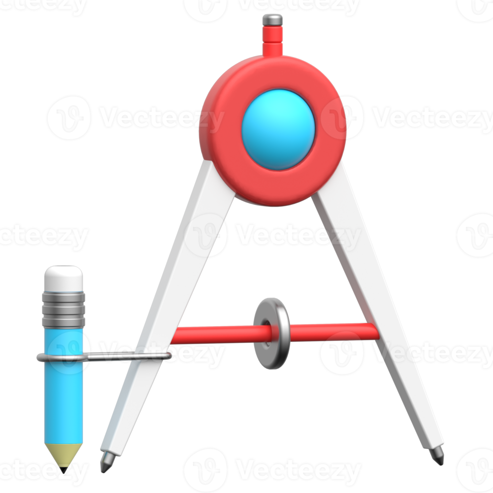 3D Math Compass Icon png