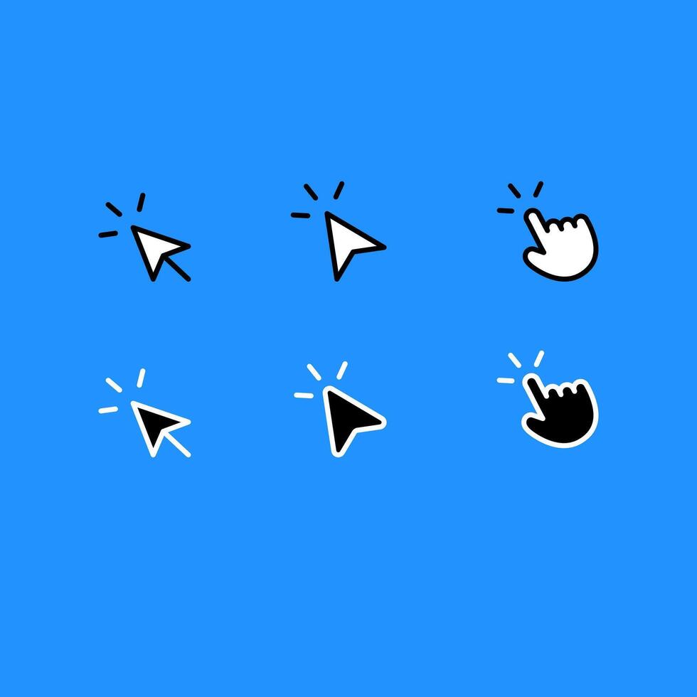 Hand Pointer Icons Arrow Pointer vector