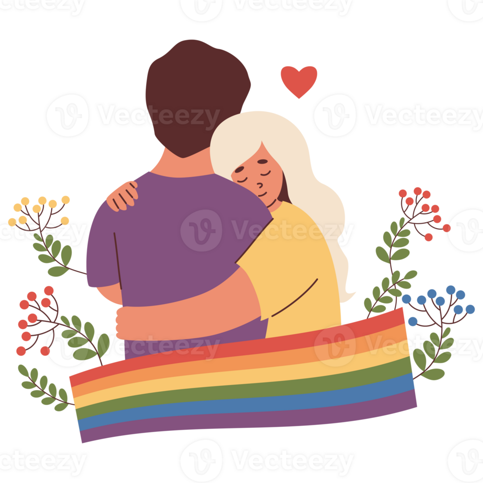 BTQ People. Pride Rainbow Fla png