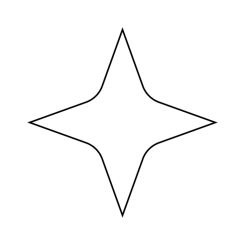 Star icon illustration sign design style. Star sign for web site and apps vector