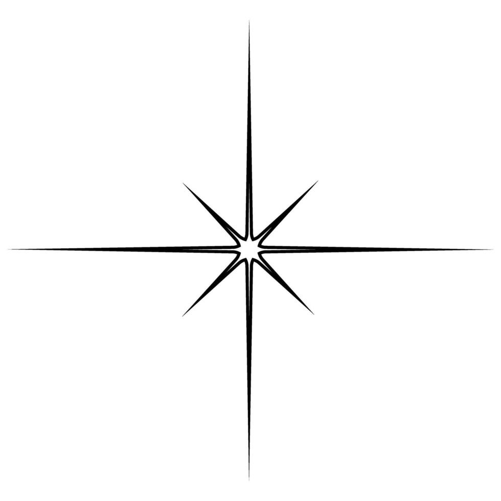 Star icon or sign. Simple illustration of star icon for web design isolated on white background vector