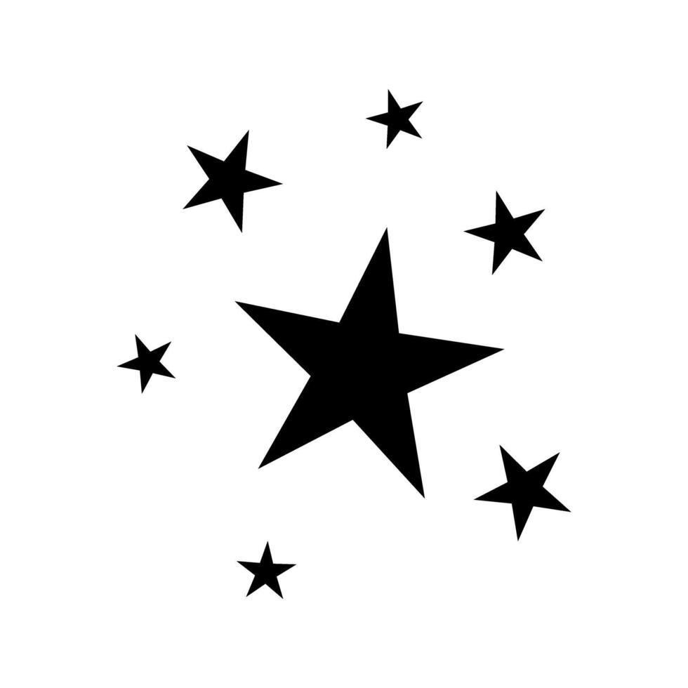 Stars icon. Flat illustration of stars icon for web design vector