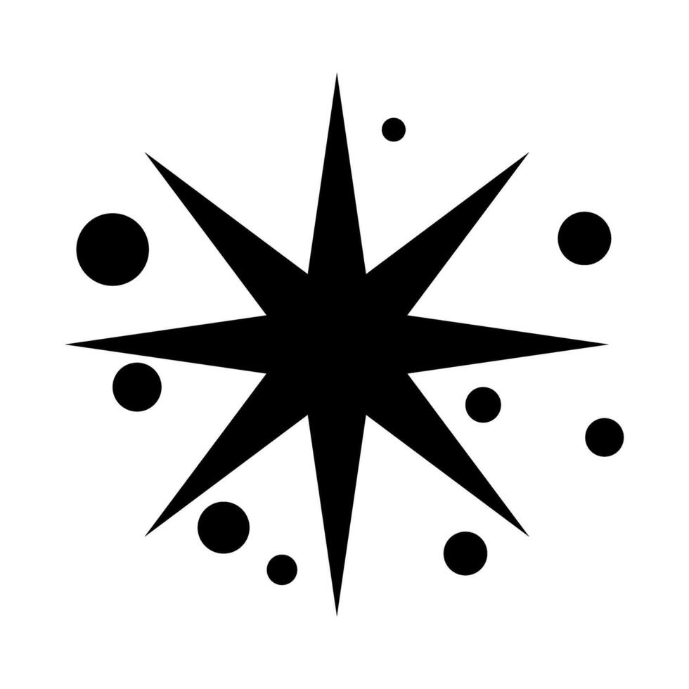 star icon over white background, silhouette style concept, illustration design. vector