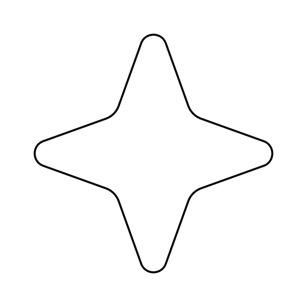 Star icon illustration sign design style. Star symbol for web site and apps vector
