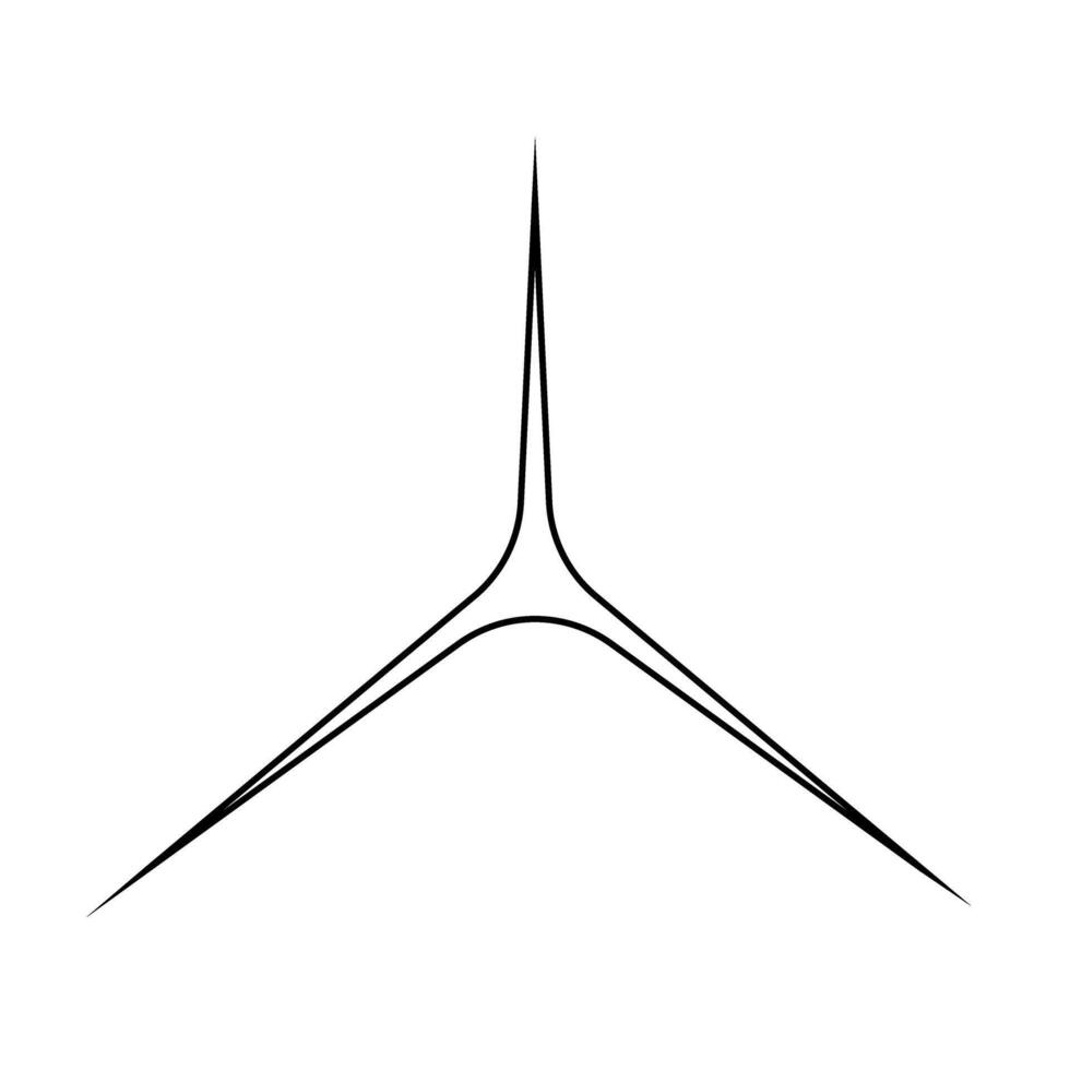Wind turbine icon. Simple illustration of wind turbine icon for web vector