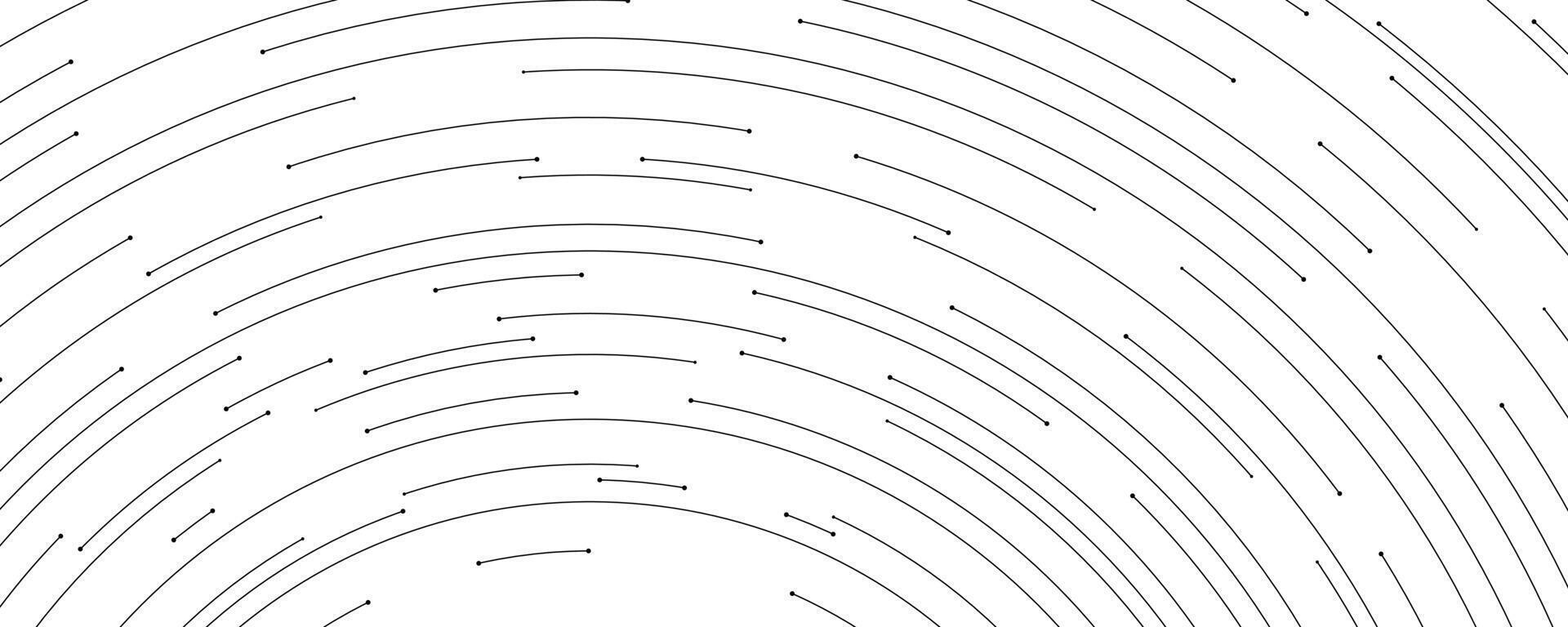 Modern white digital background with black lines and circular wires. AI concept. Technology background. Abstract and elegant web banner for presentations vector