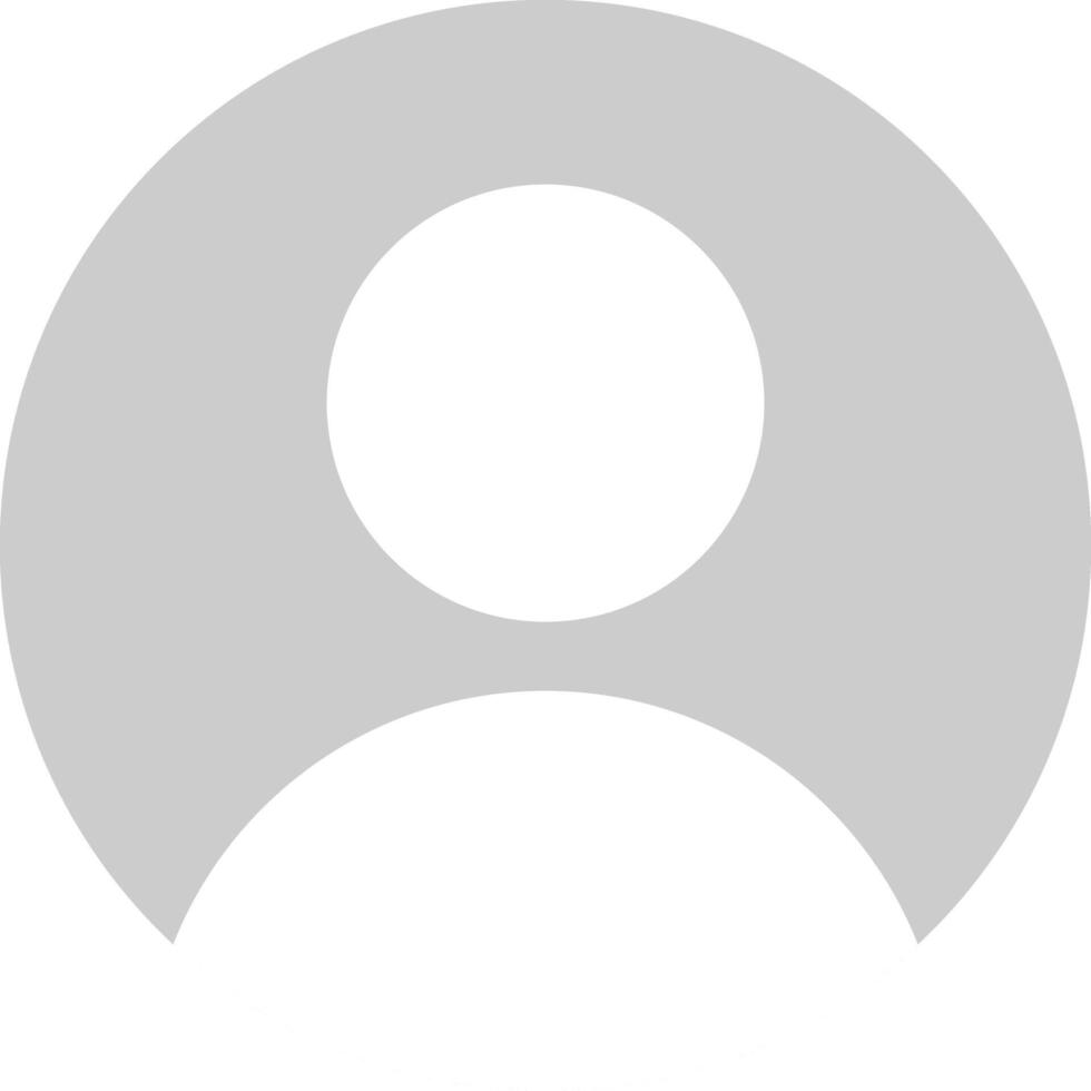 Default gray avatar profile icon vector