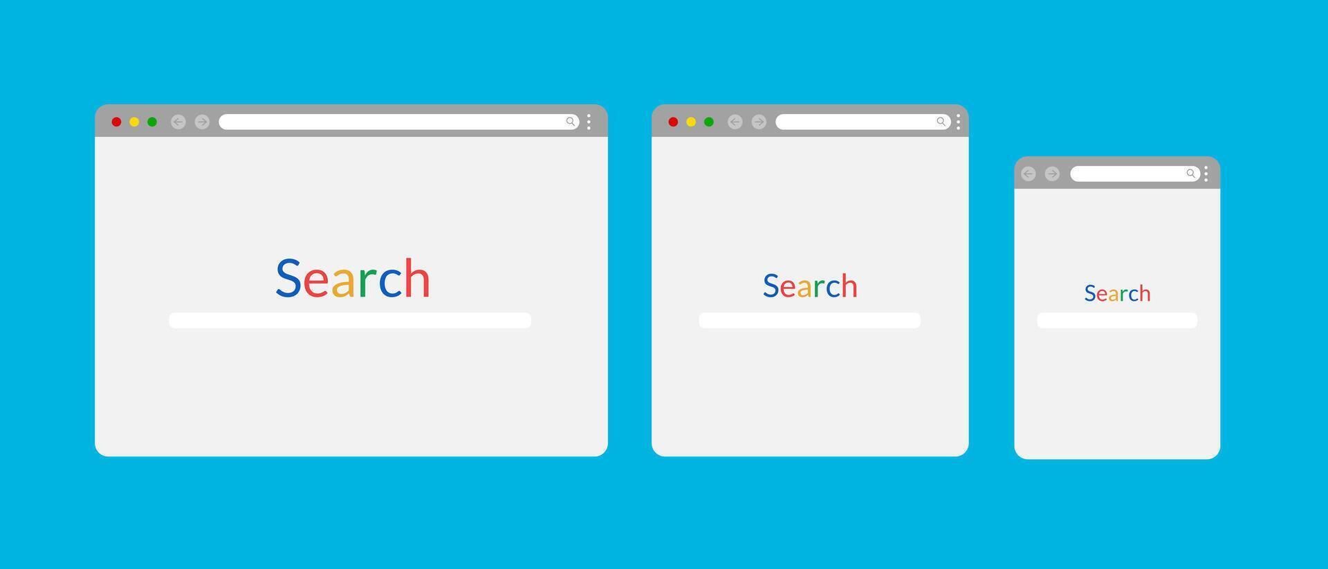 Browser template for computer vector