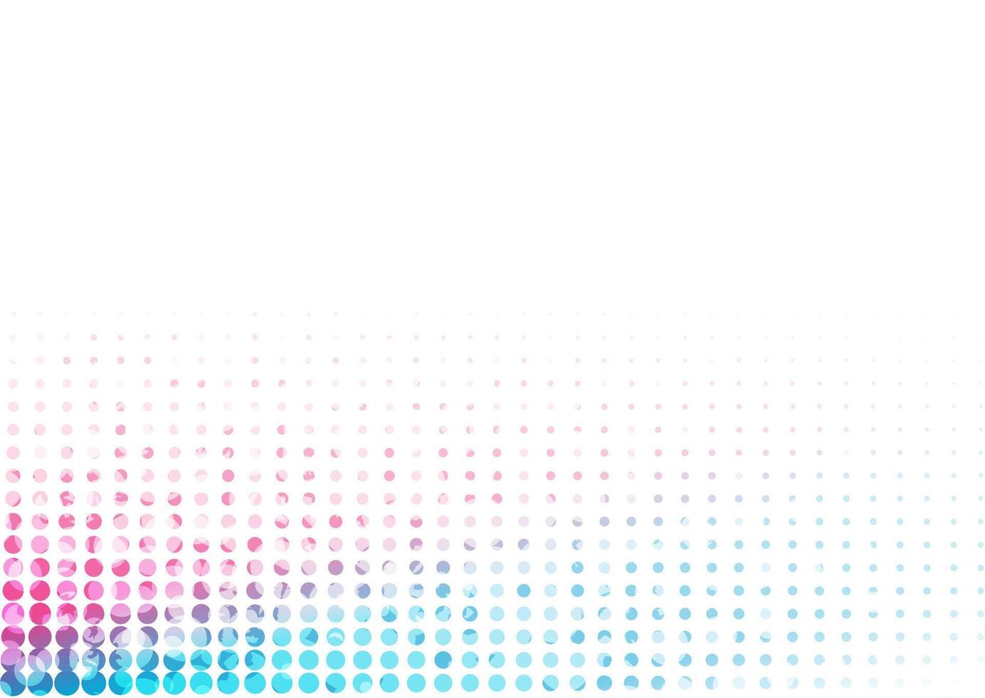 Bright blue pink minimal halftone dots grunge abstract background vector