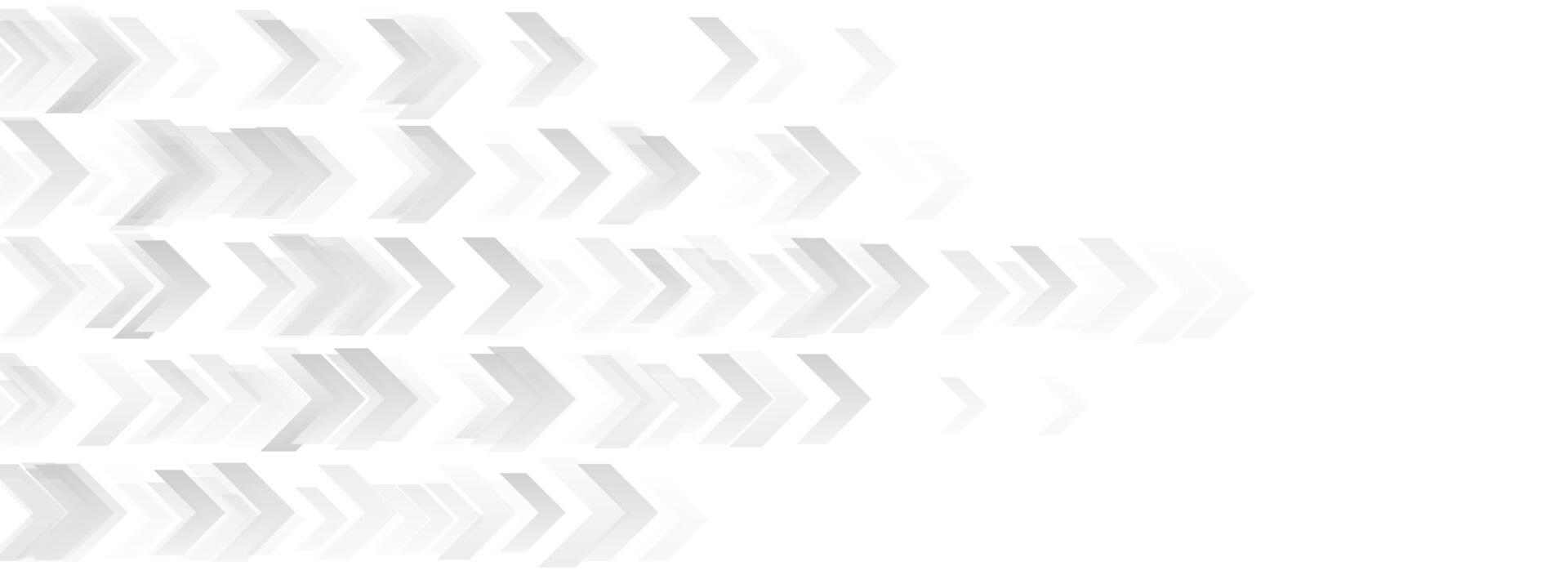 Technology abstract background grey white arrows vector