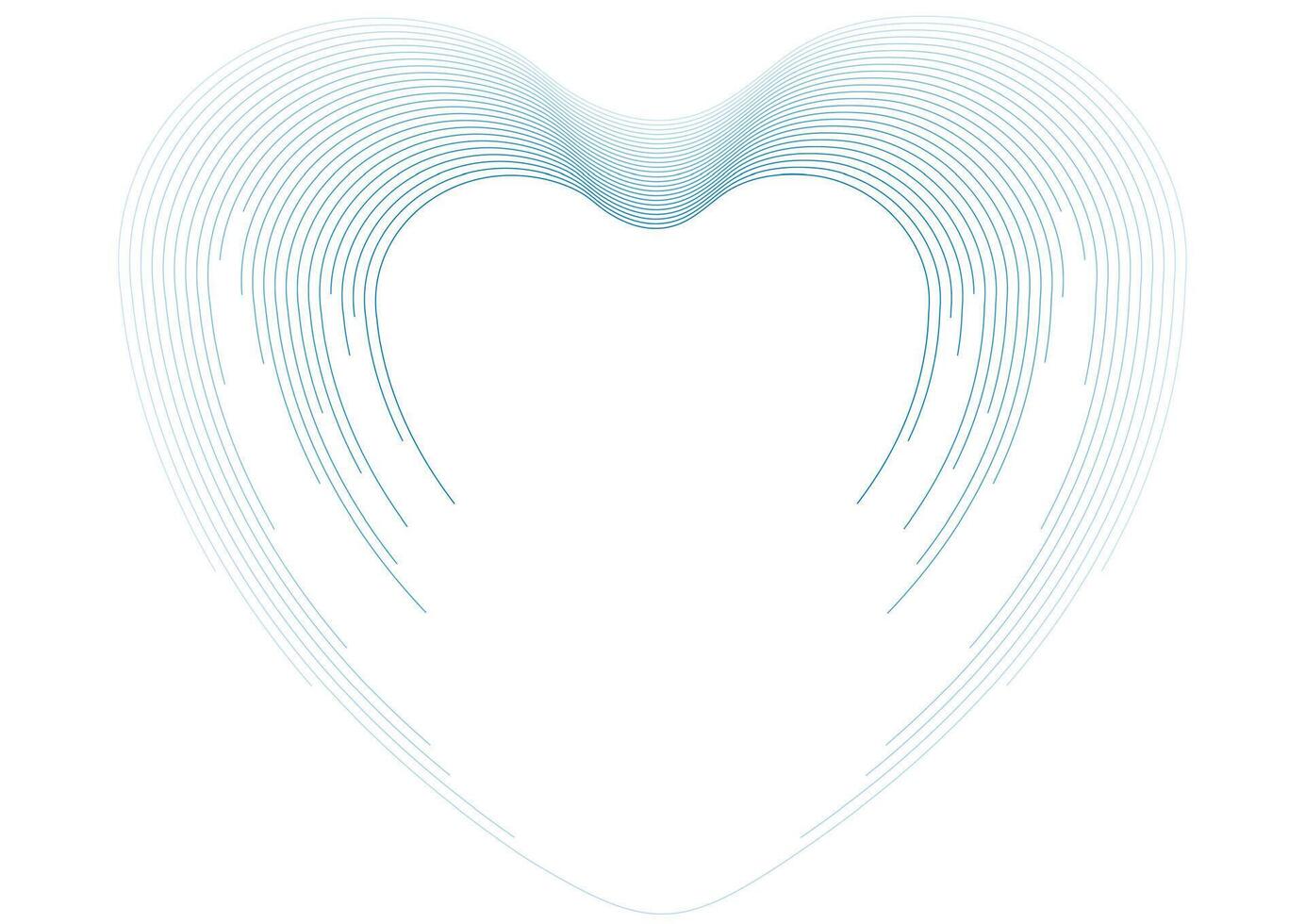 Minimal abstract Valentines Day background with linear heart vector