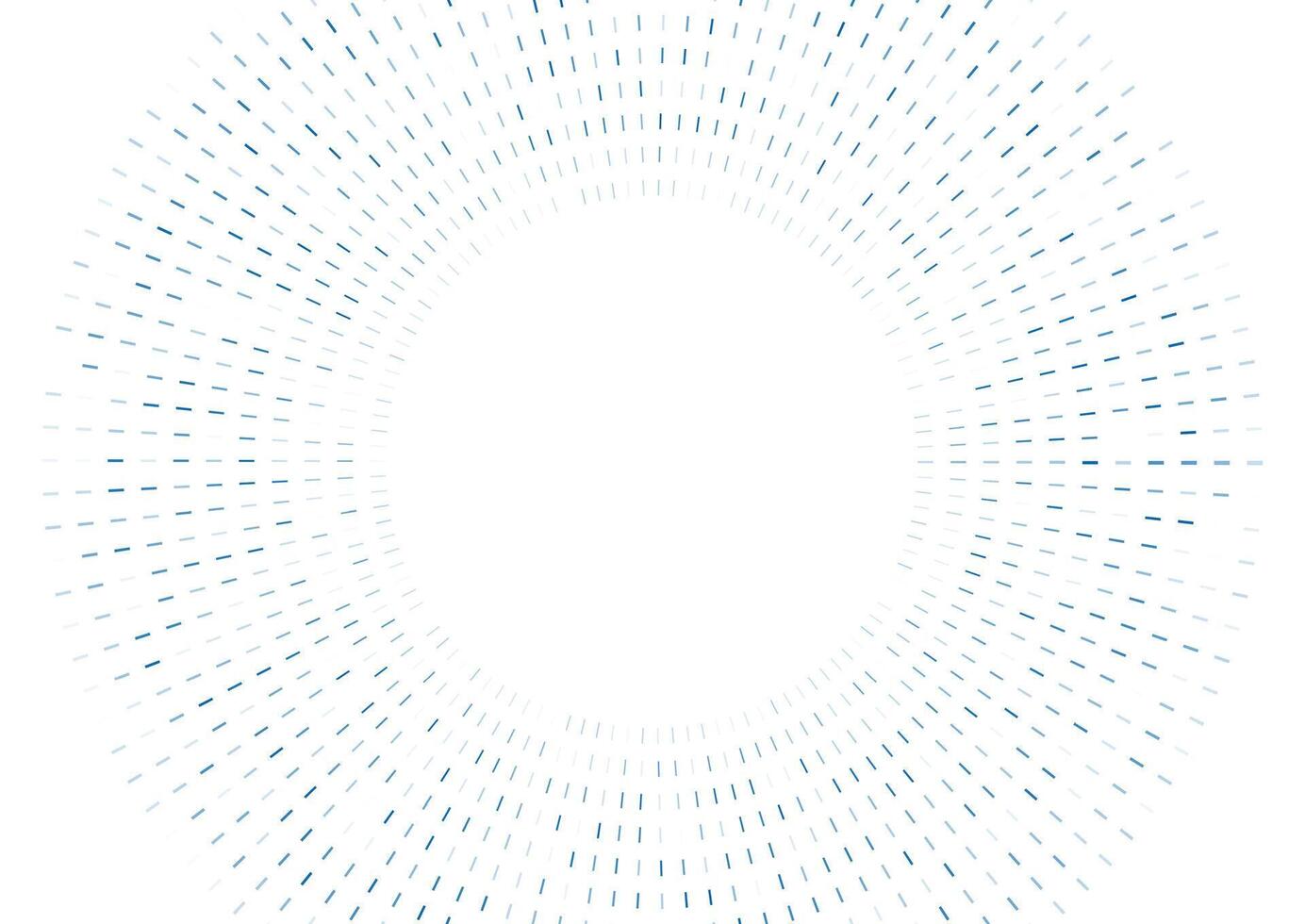Blue circular dotted lines abstract geometric tech background vector