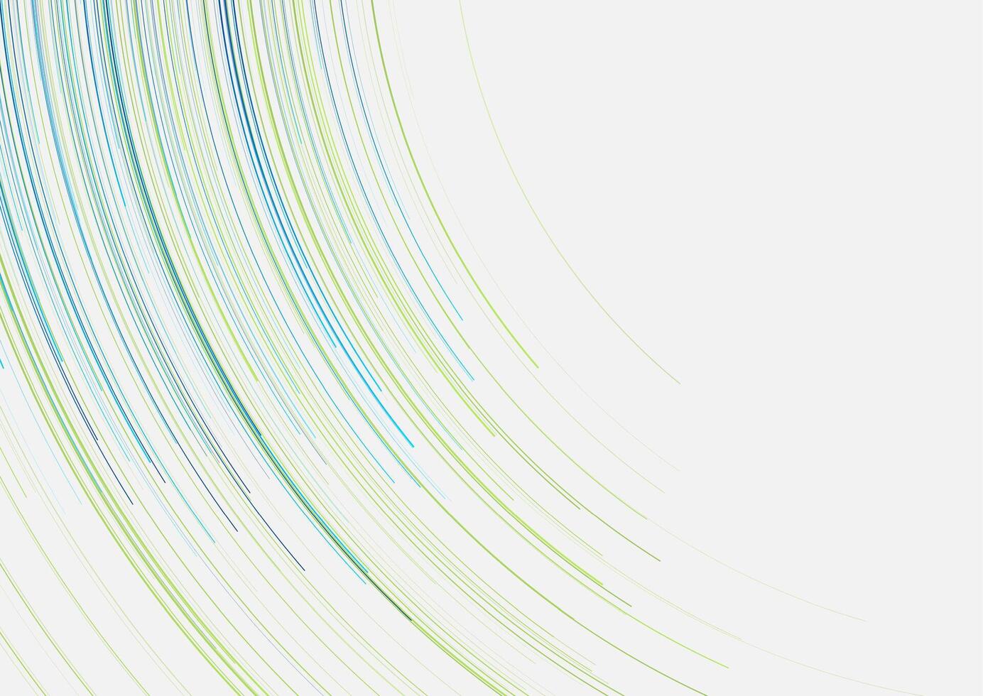 Blue green minimal tech wavy lines abstract futuristic background vector