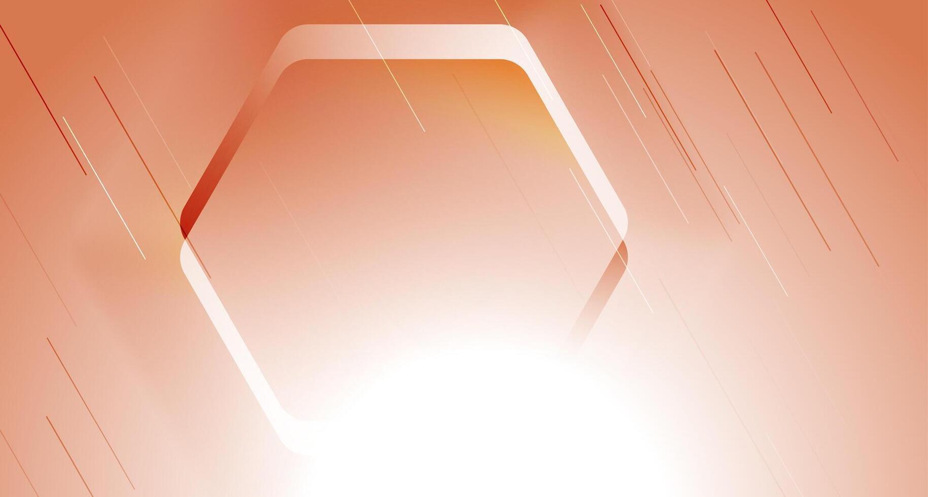 Glossy hexagon and lines abstract geometric background vector
