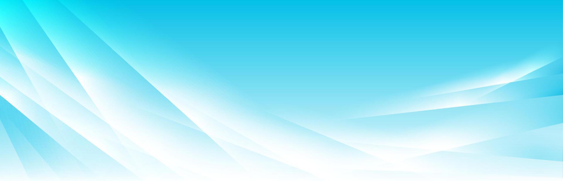 Blue white shiny curved stripes abstract background vector