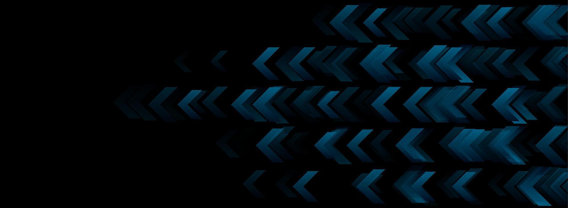 Technology abstract background with blue arrows vector