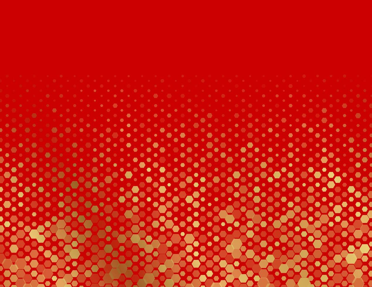 Shiny golden hexagons abstract sparkling background vector