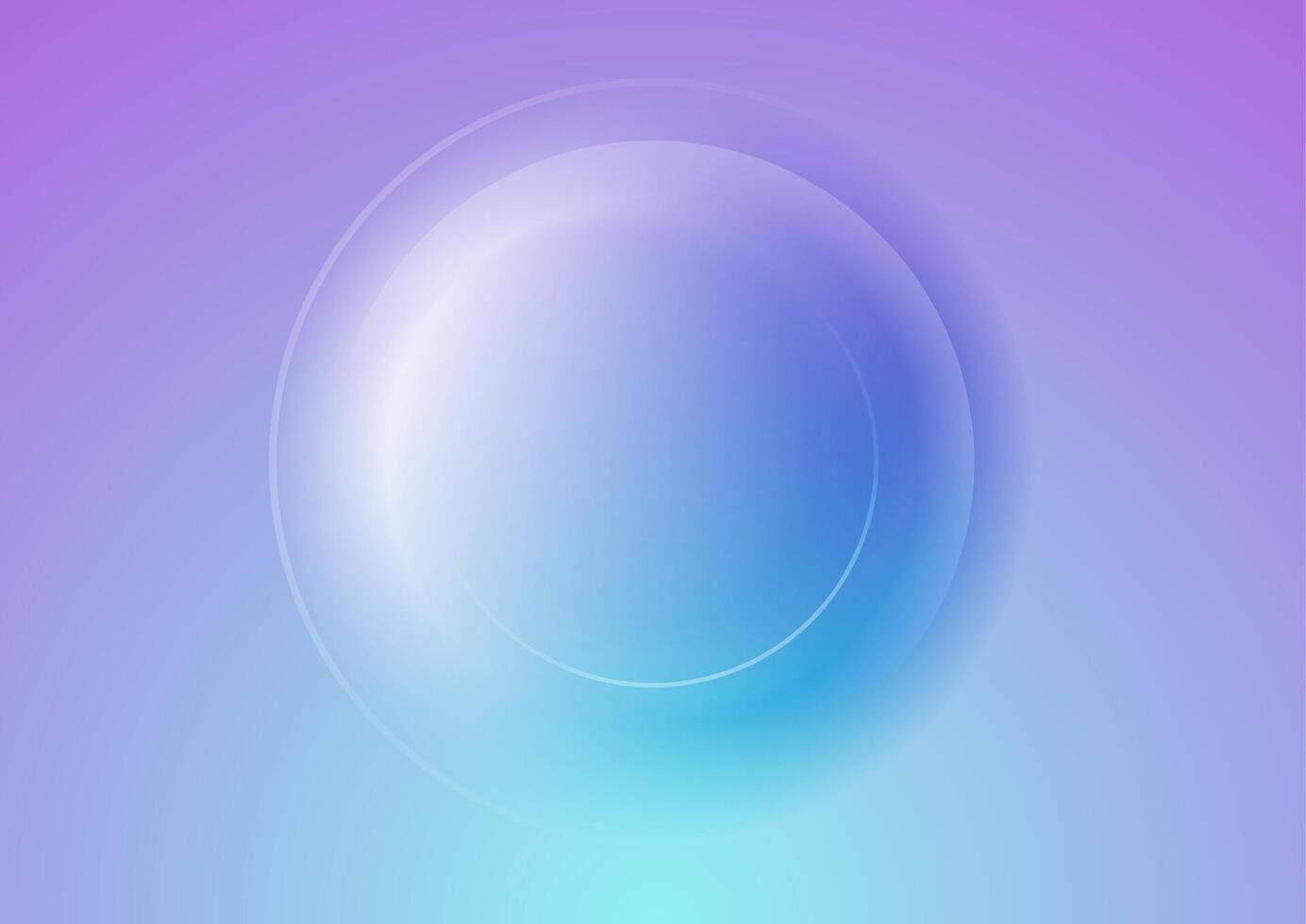 Violet and blue smooth circle abstract geometric tech background vector