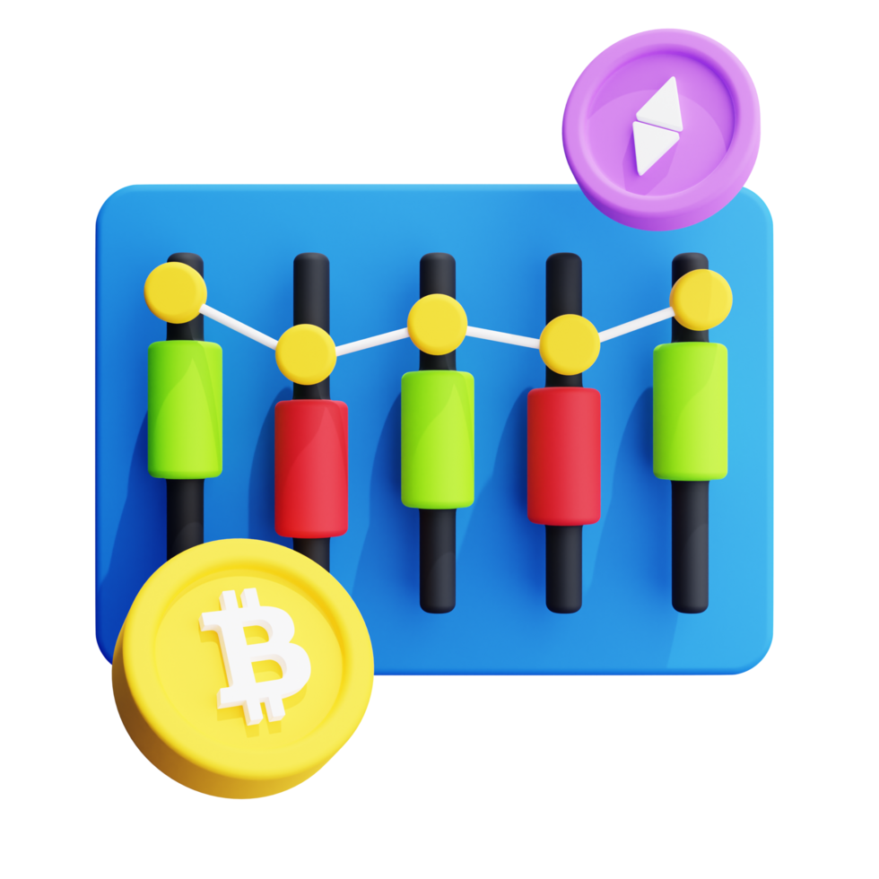 3D Illustration of Crypto Investment png