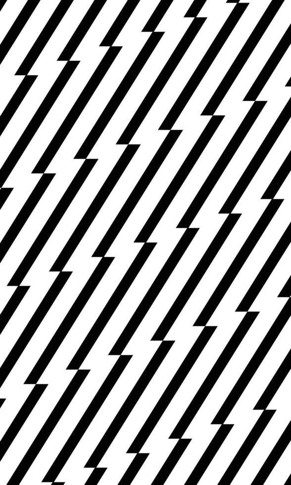 Abstract black and white zig zag lines pattern background vector