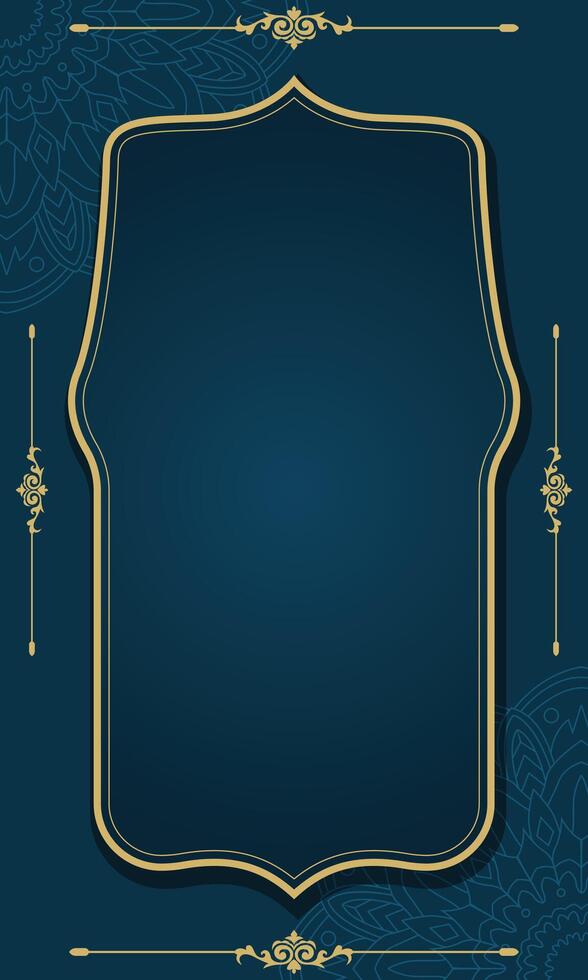 Luxury wedding invitation blank cover template vector