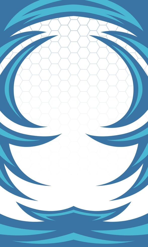 Blue abstract stripes background for sublimation sports jersey vector