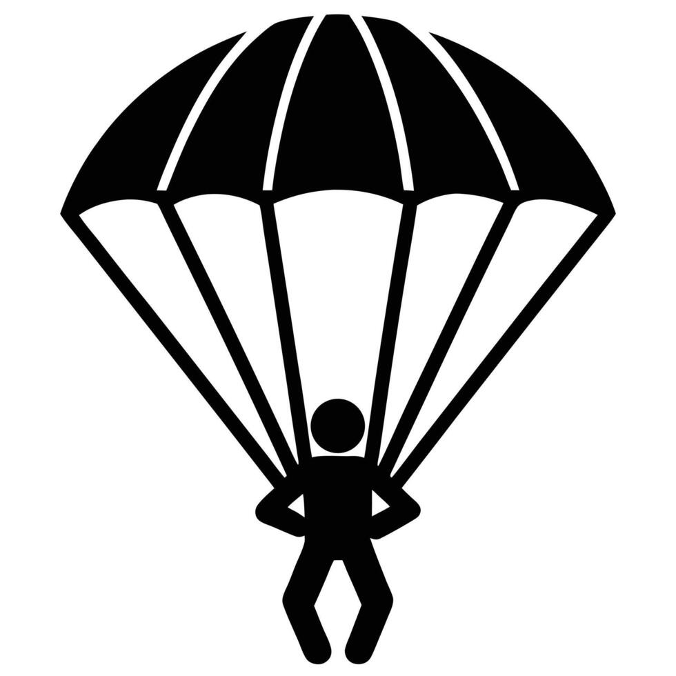 Parachute icon illustration vector