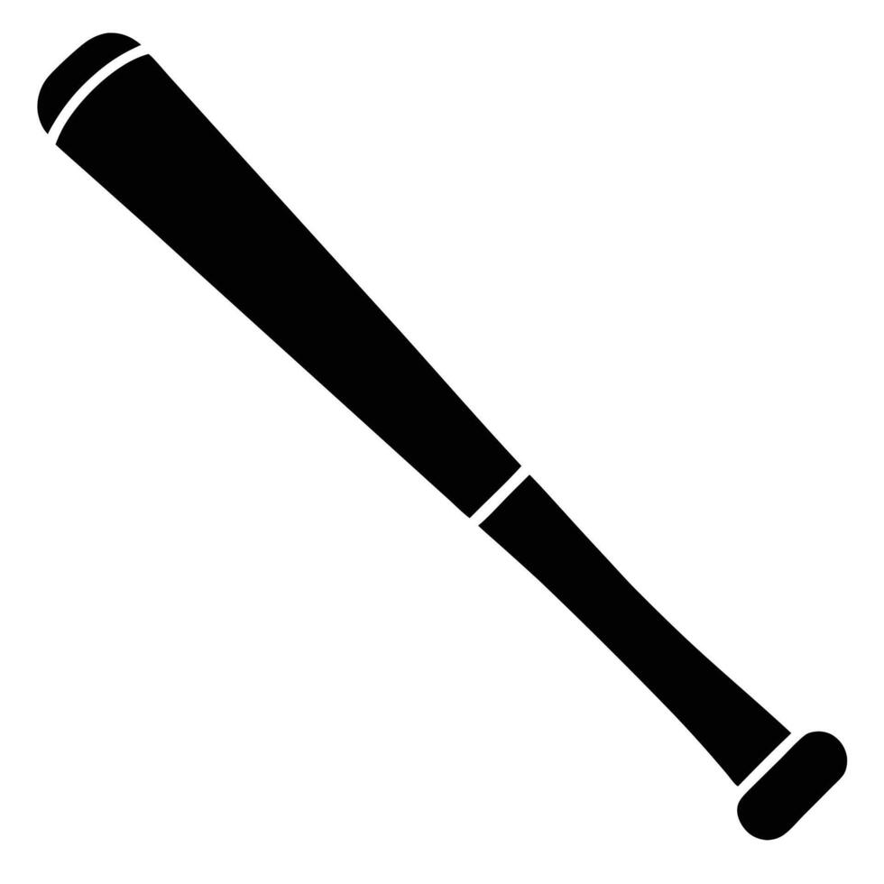 Baseball bat icon vector