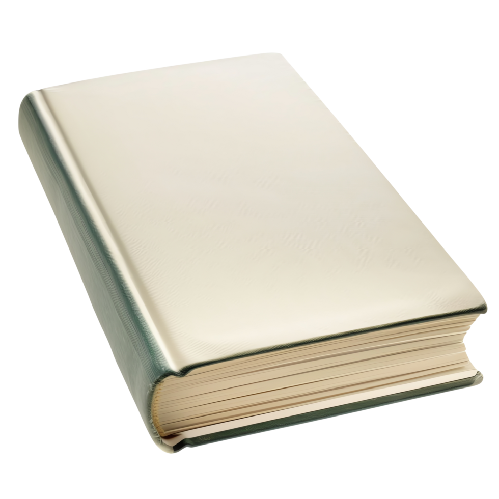 Closed hardcover book with shiny golden cover, reflecting light beautifully, evokes sense of elegance and sophistication. This book is perfect for showcasing luxury and style in any setting png