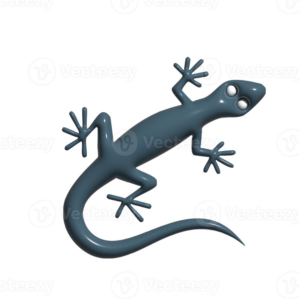 3D Lizard Funny Green Reptile, Desert Animal, and Nature Wildlife Icon Design png
