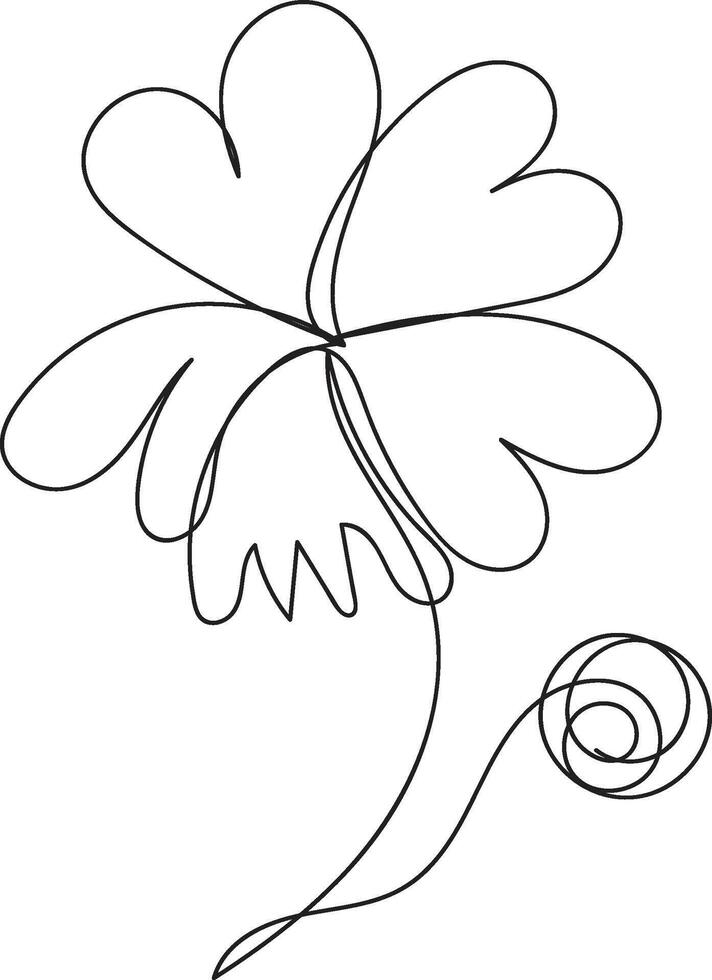 A sophisticated floral illustration with line art details vector