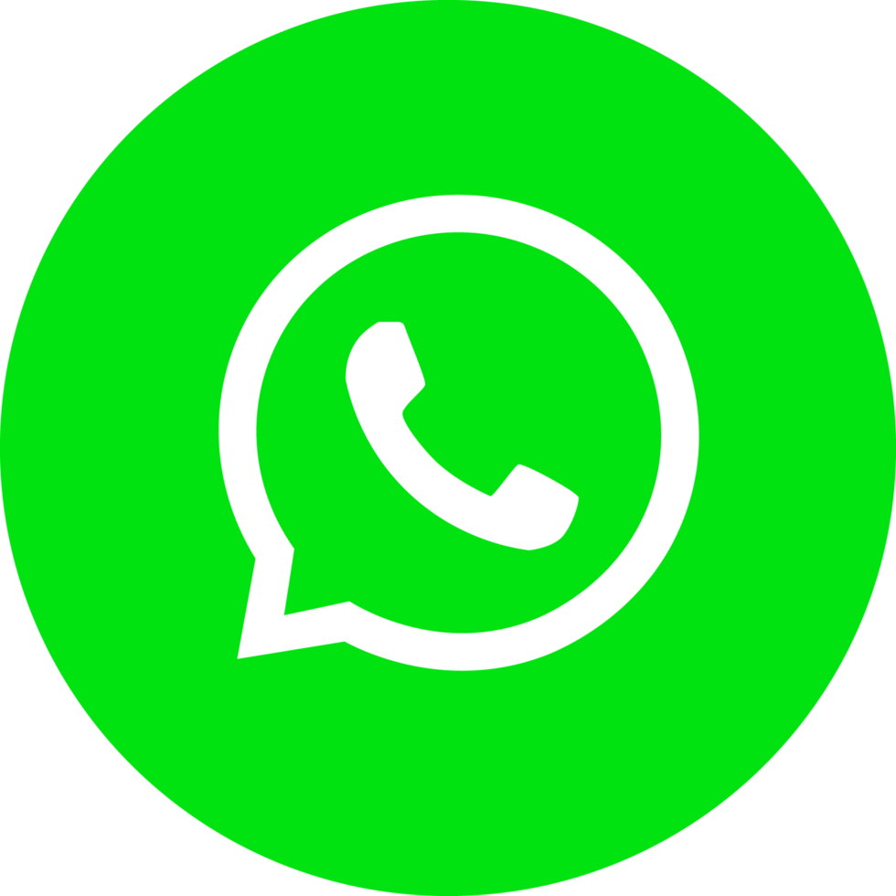 Whatsapp icon on transparent background png