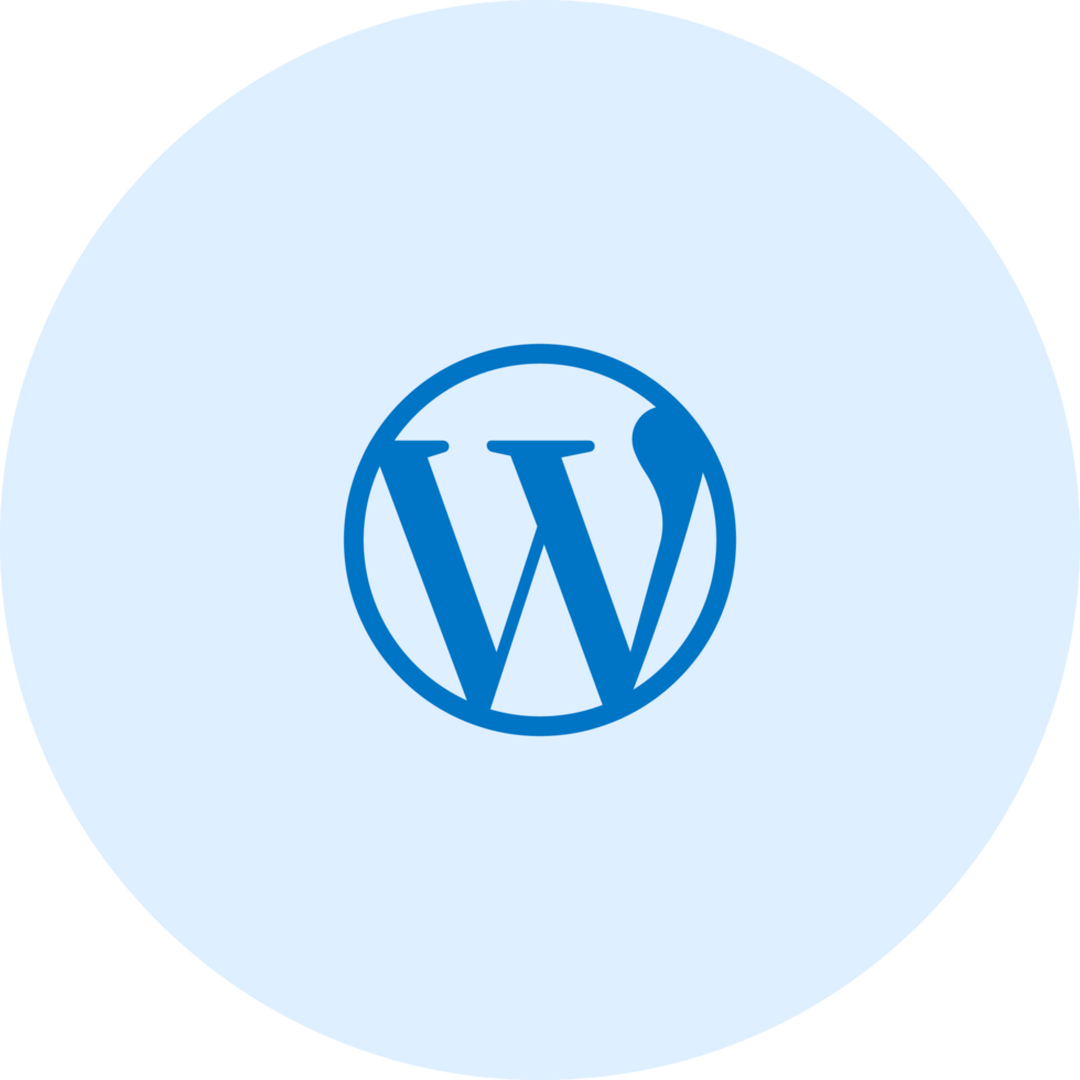 Wordpress icon on tranparent background png