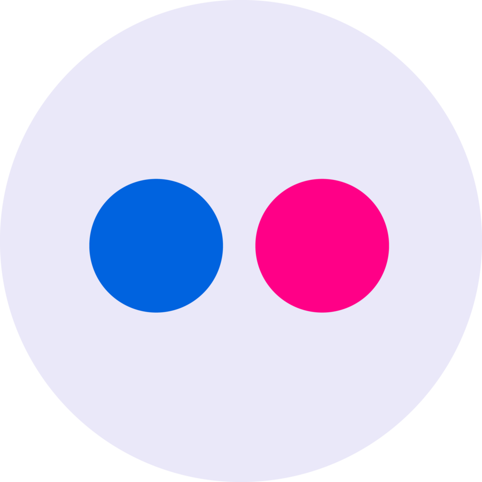 Flickr icon on transparent background png