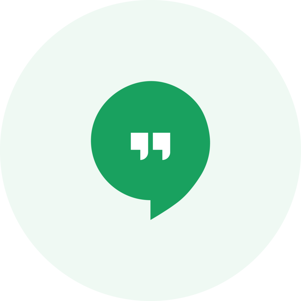 google hangouts chat icon transparent background png