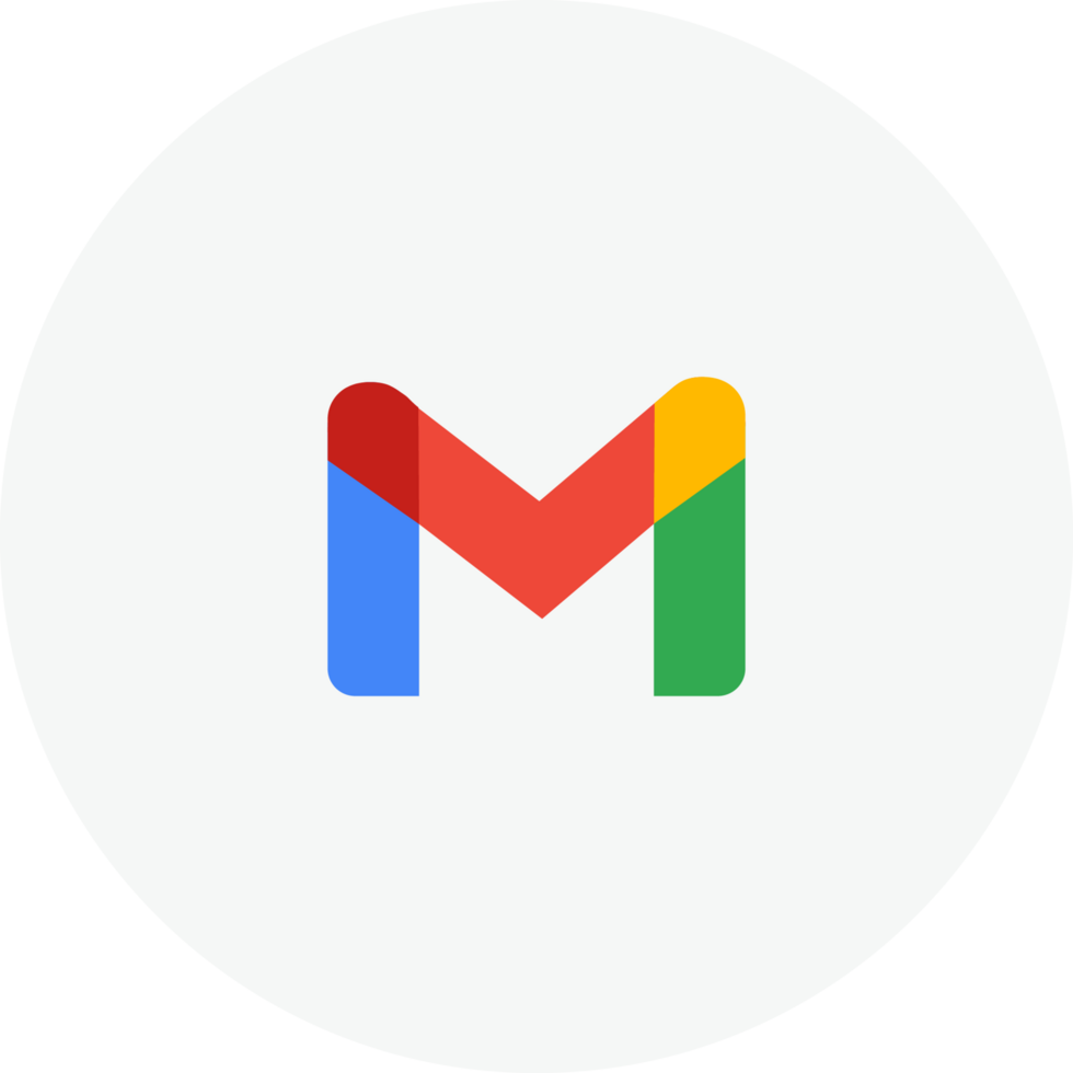 Gmail icon on transparent background png