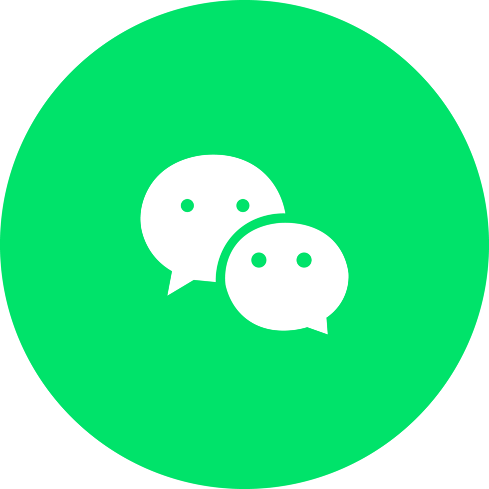Wechat icon on transparetn background png