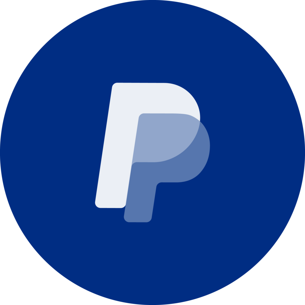 Paypal icon on transparent background png