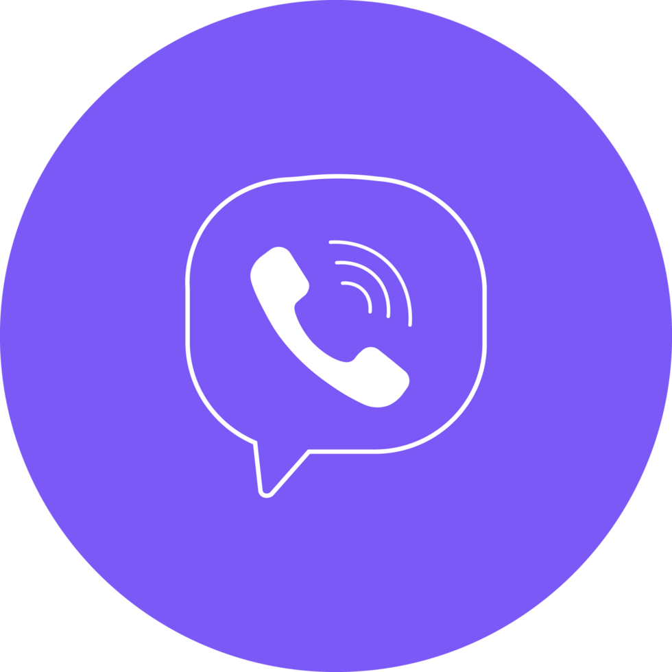 Viber icon on transparent background png