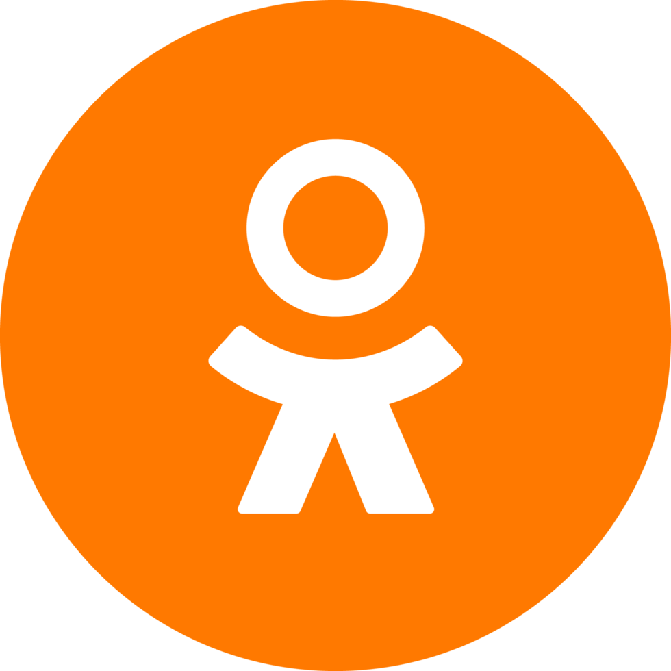 Odnoklassniki icon on transparent background png