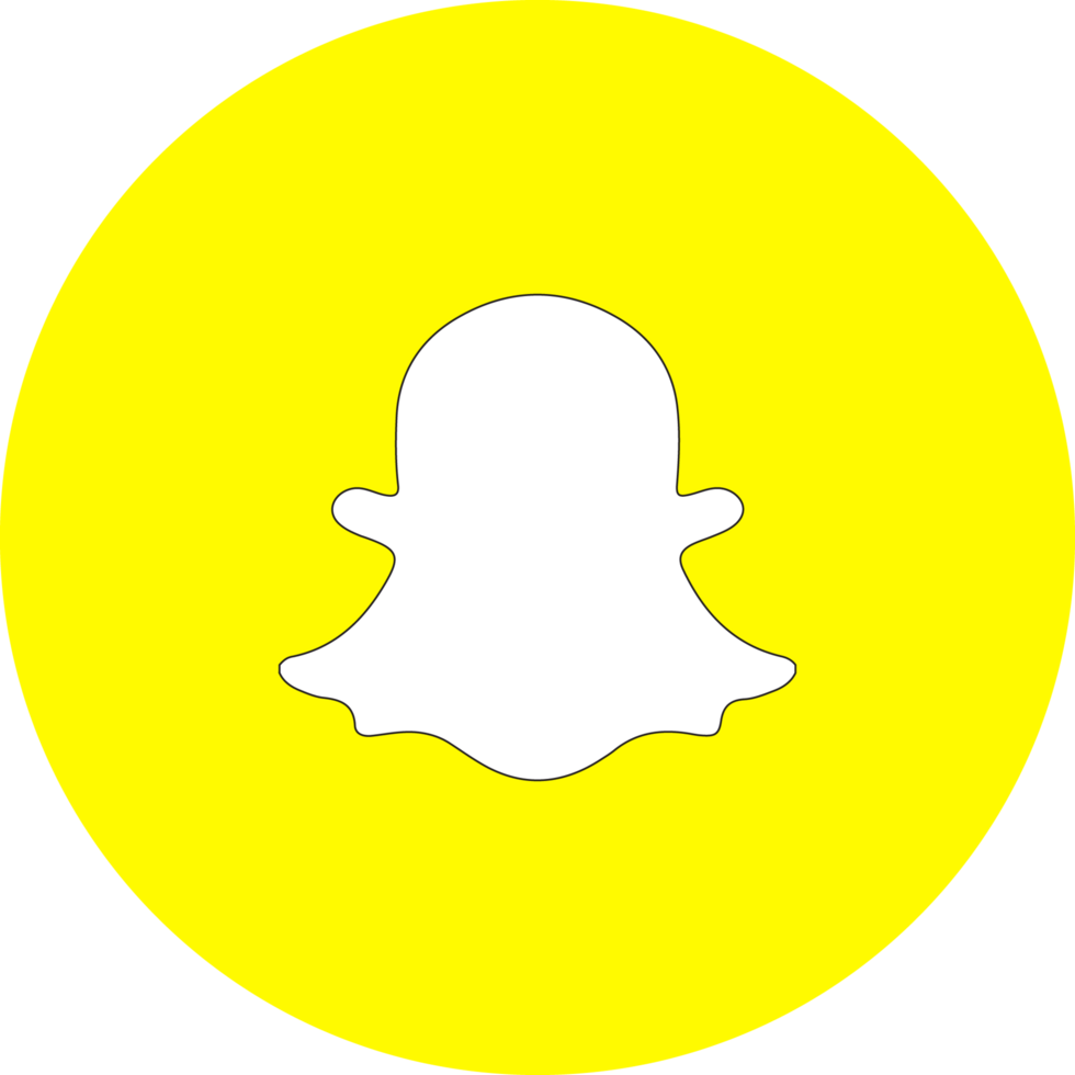 Snapchat icon on transparent background png