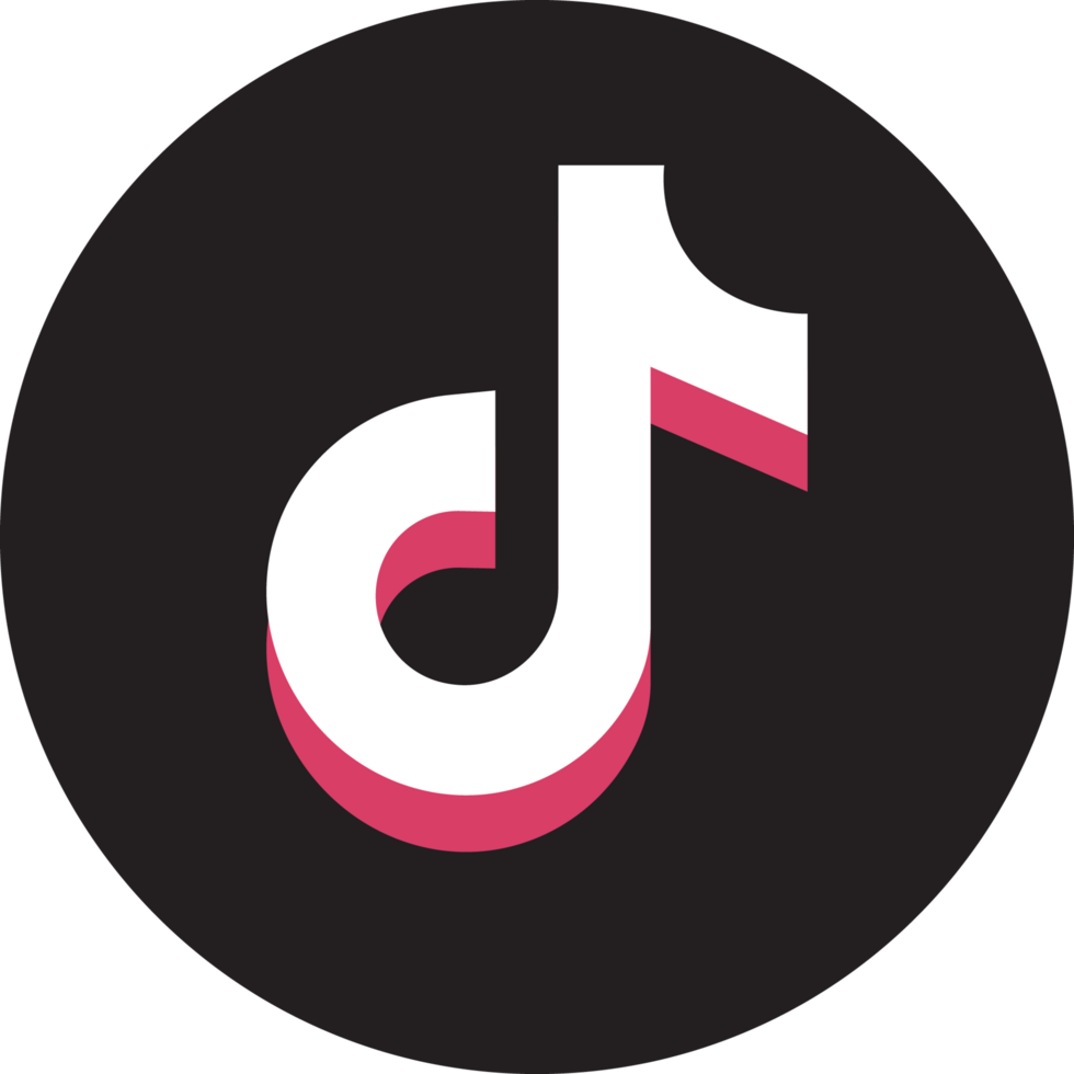 Tiktok icon on transparent background png