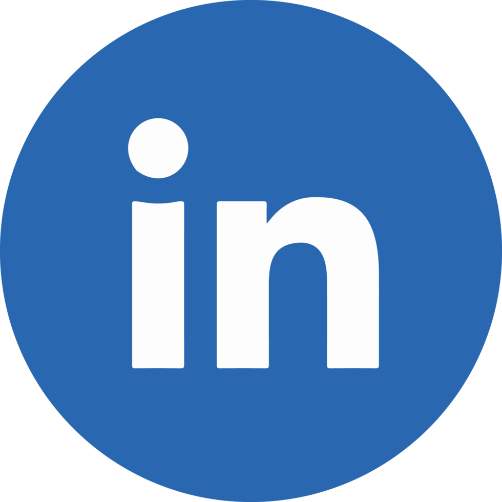 linkedin icon on transparent background png